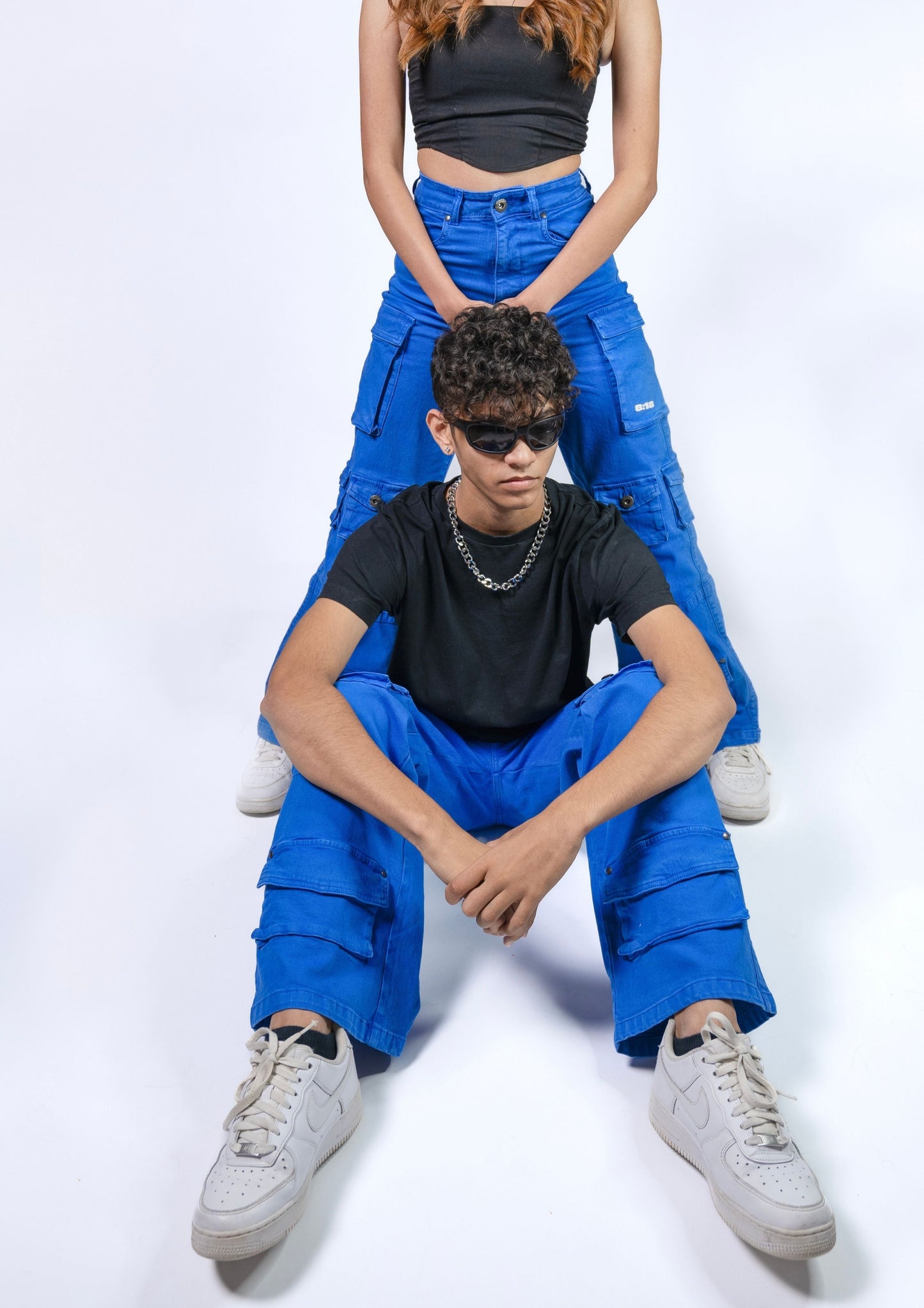 Electric Blue Cargo Pants