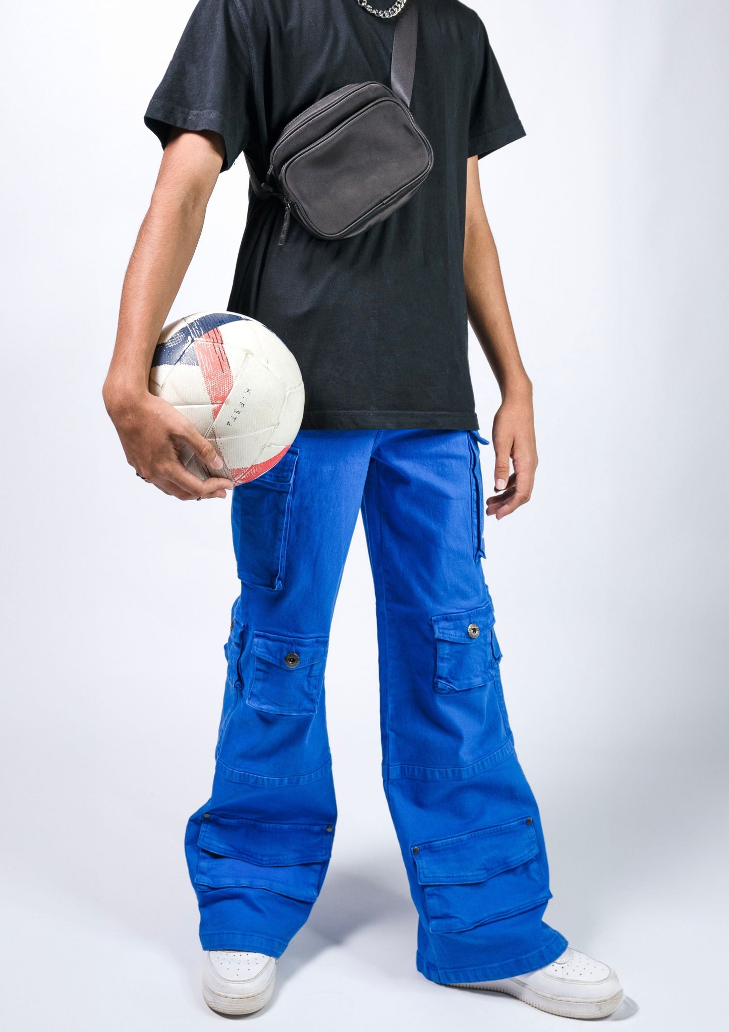 Electric Blue Cargo Pants