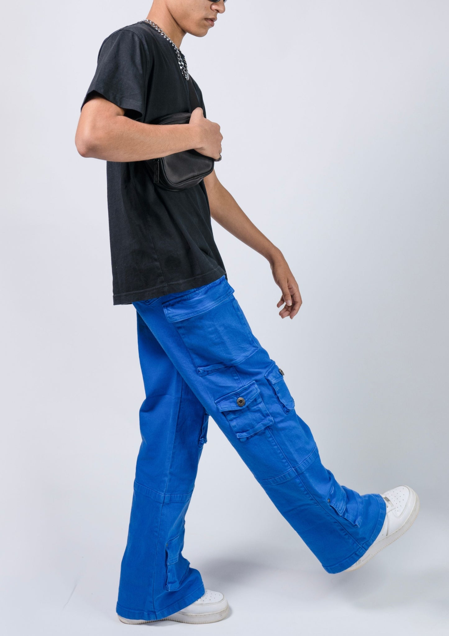 Electric Blue Cargo Pants