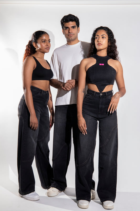 Faded black jeans /unisex