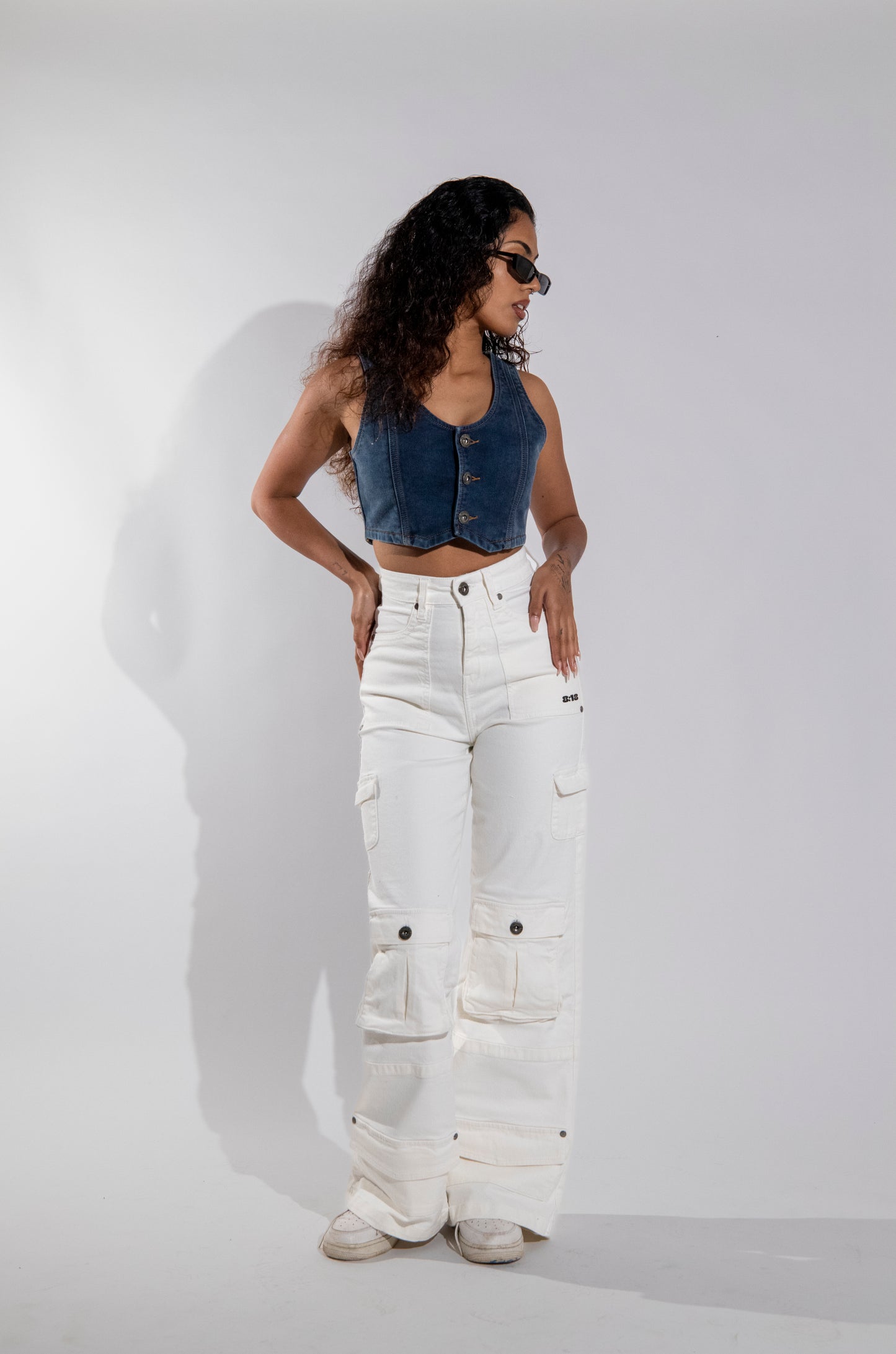 White Cargo Pants