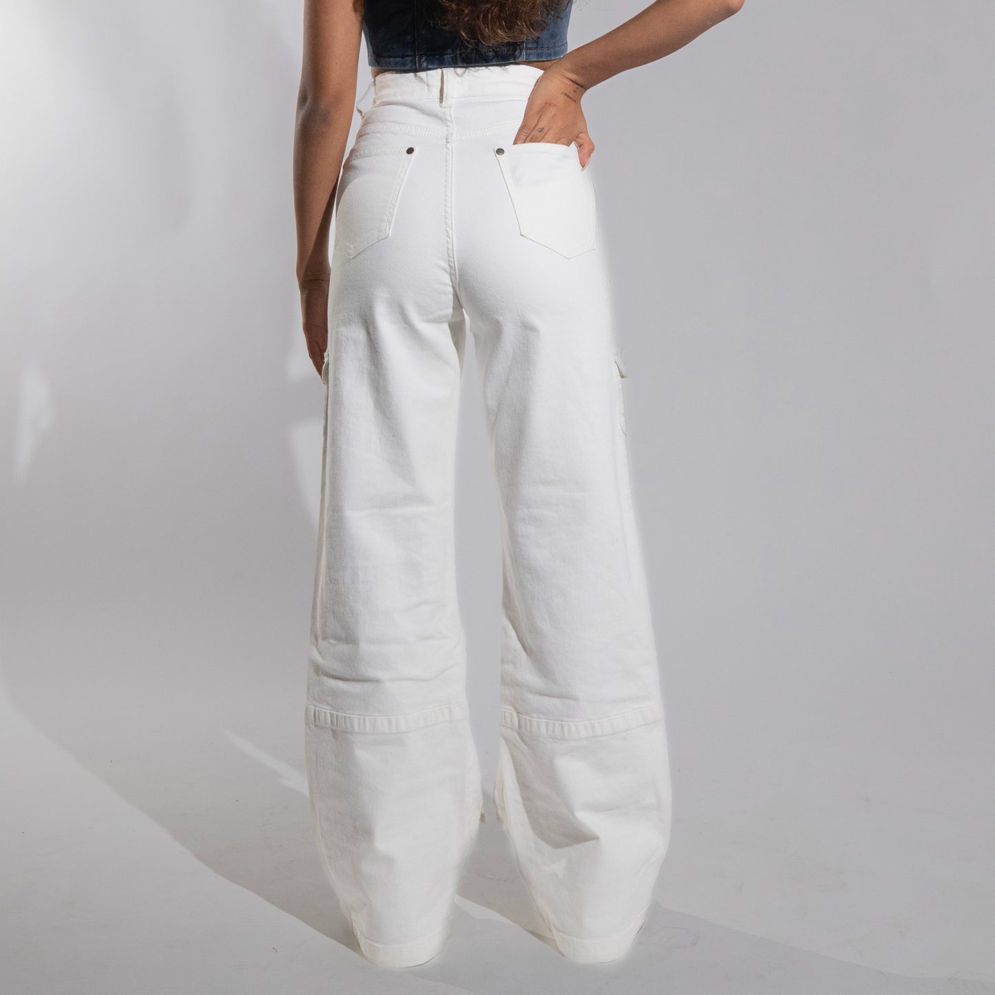 White Cargo Pants