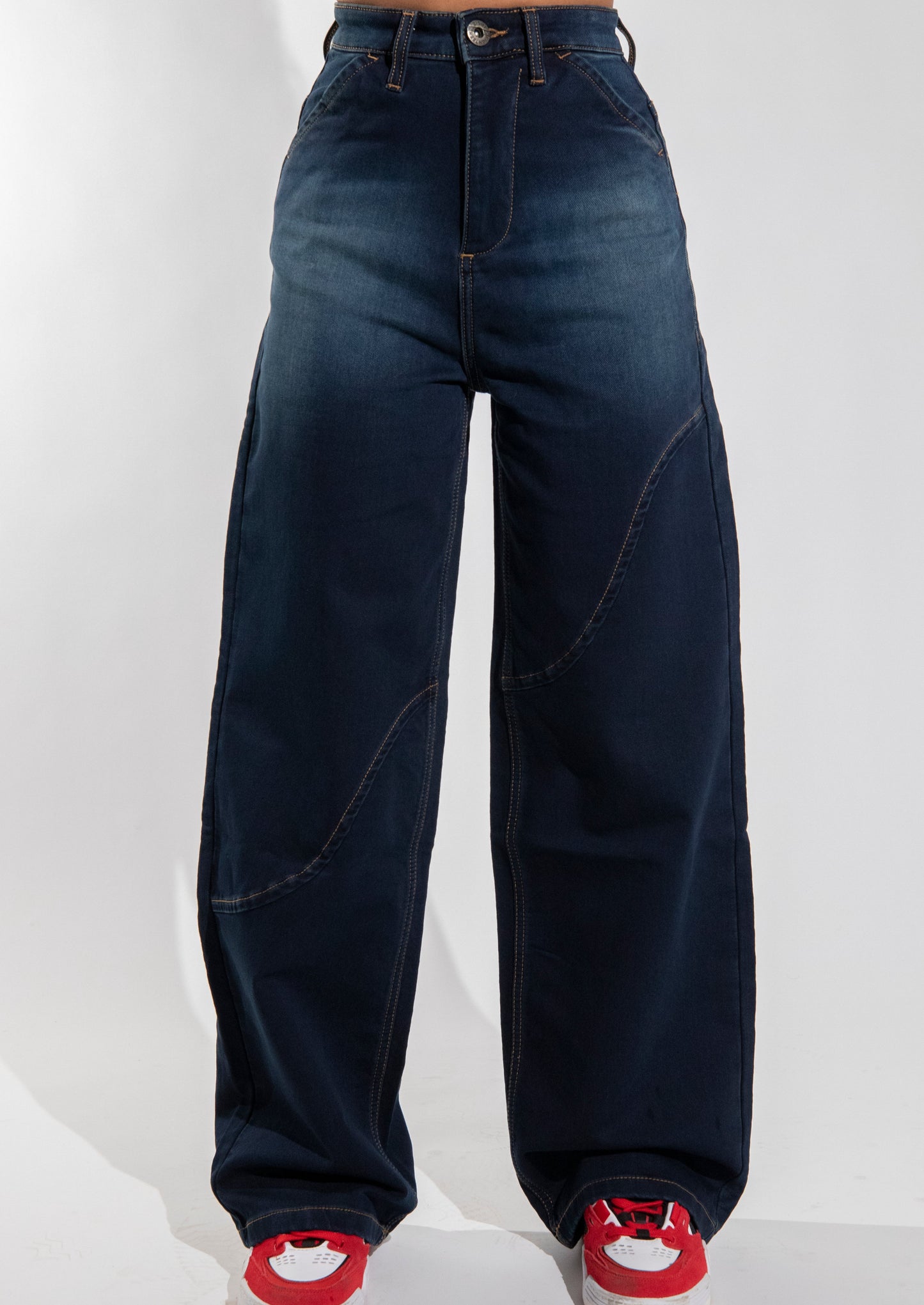 Dark blue wash jeans /unisex