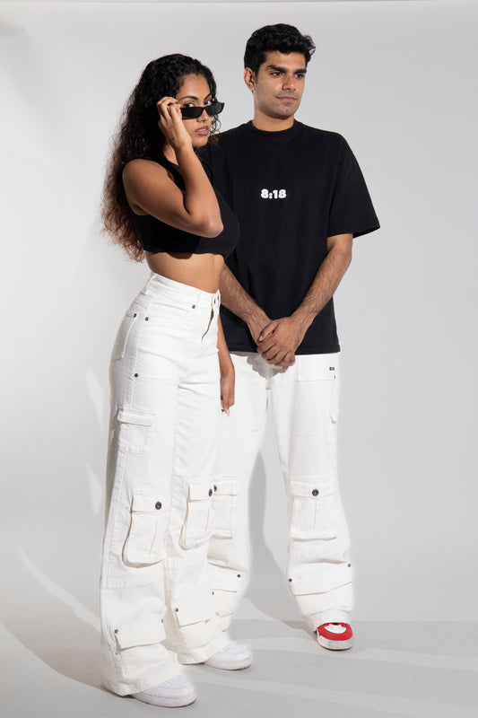 White Cargo Pants