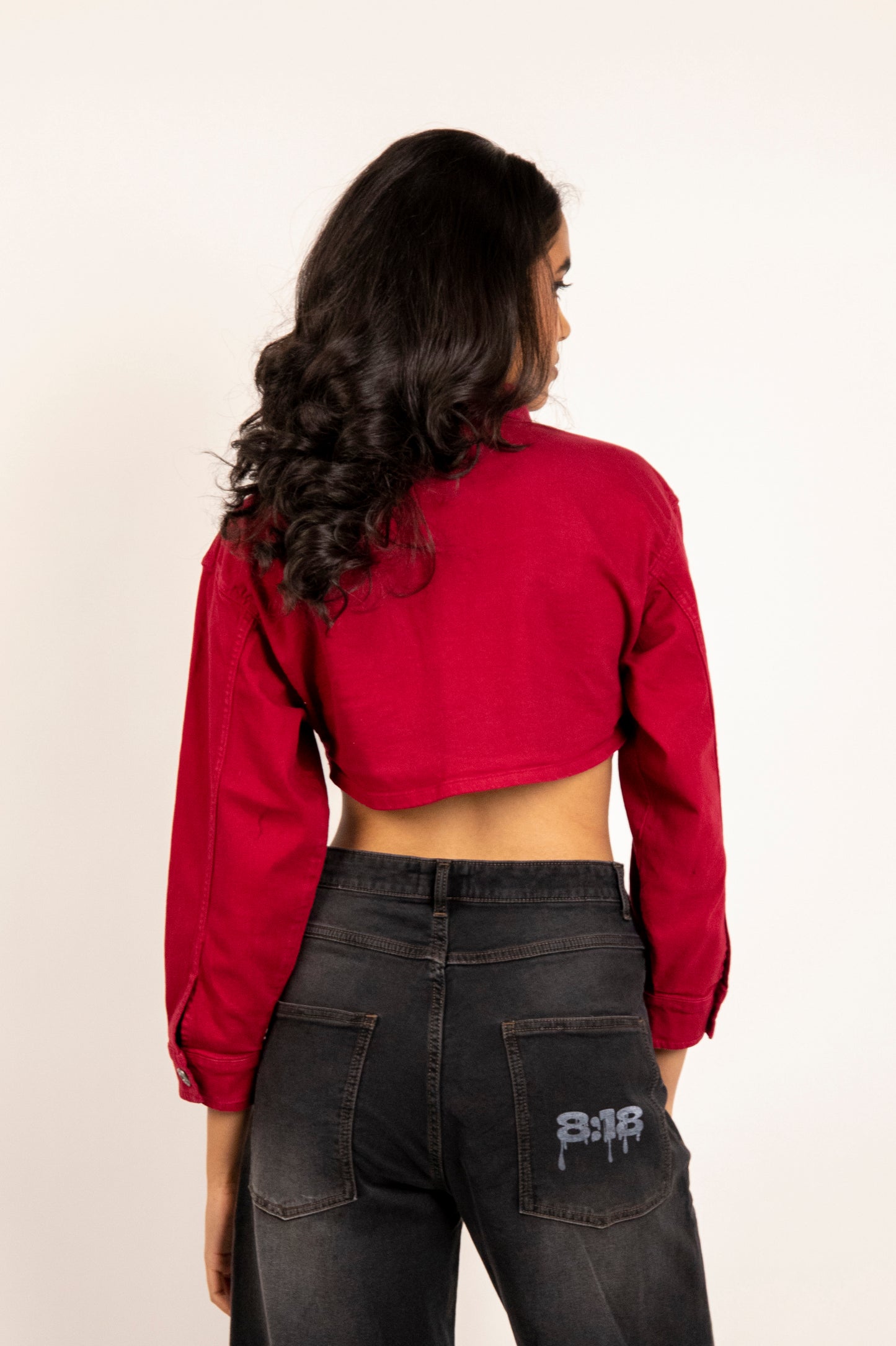 Red zipper jacket