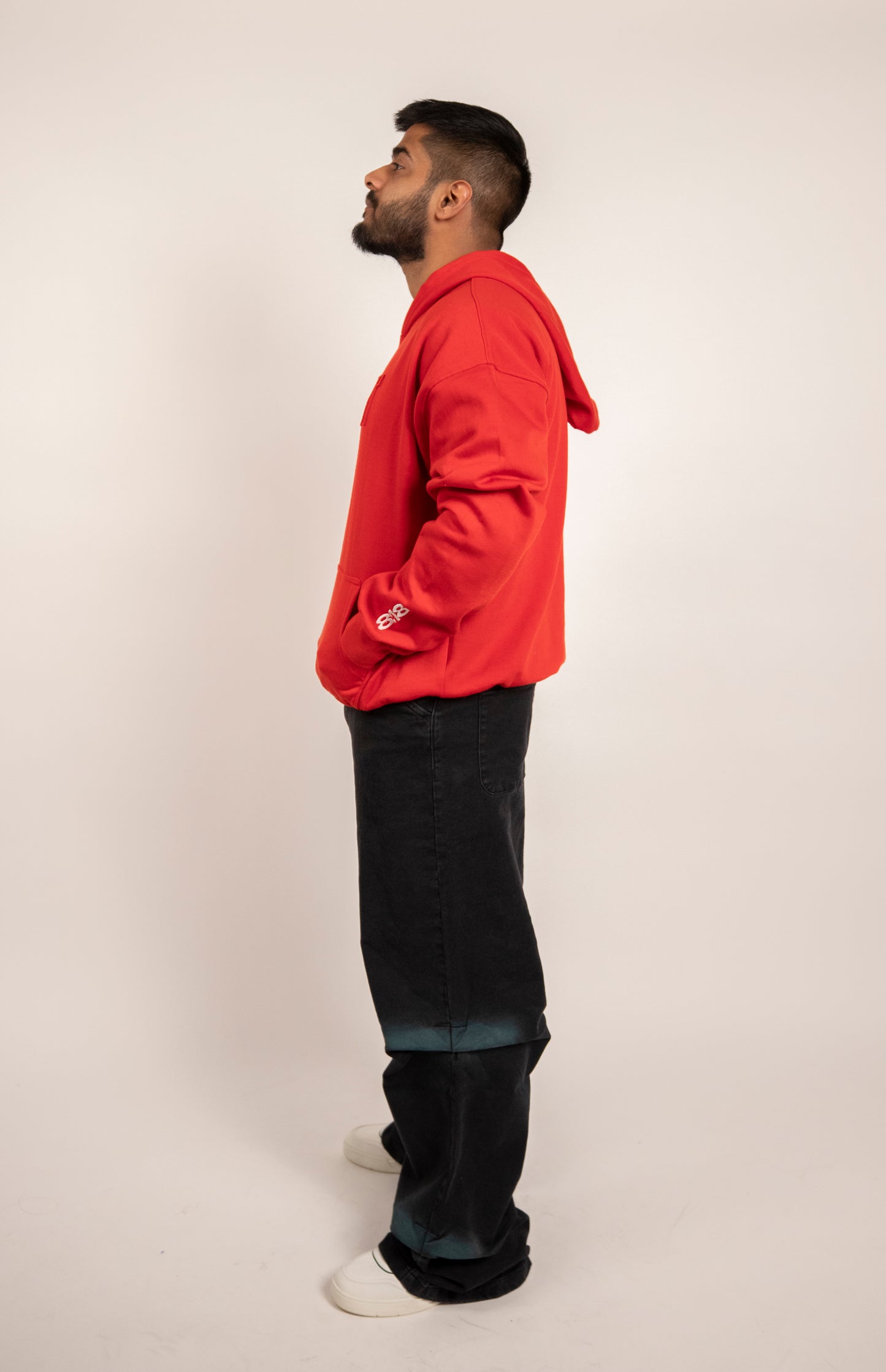Red alignment hoodie/unisex
