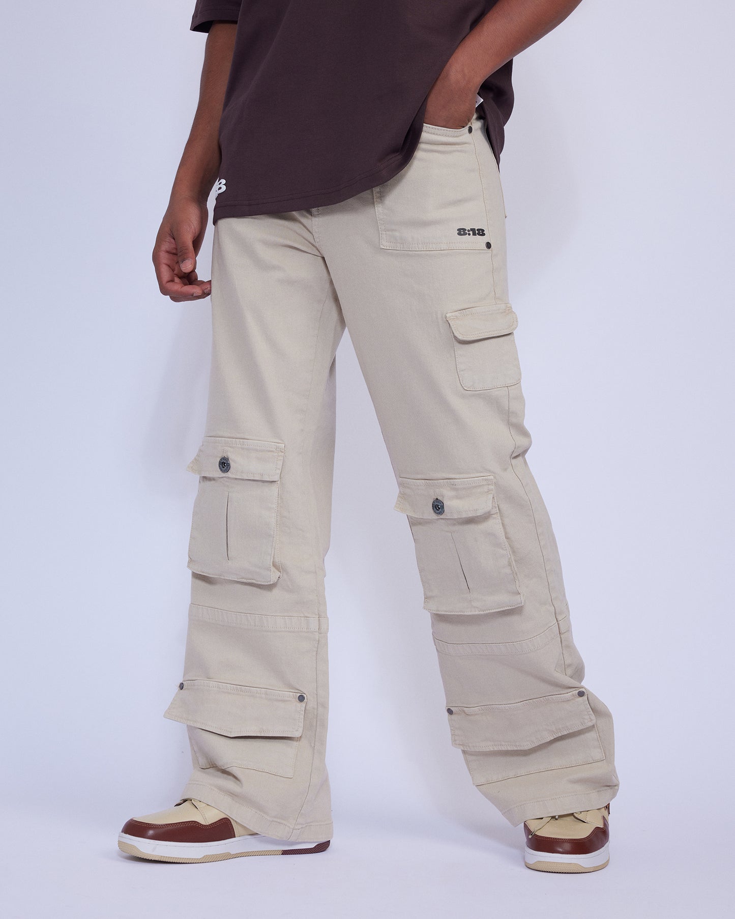 Beige Cargo pants